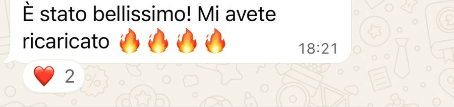 Testimonianza reale della community