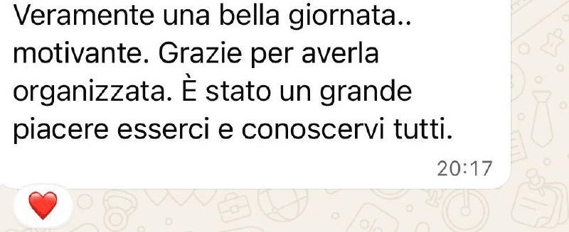 Testimonianza reale della community