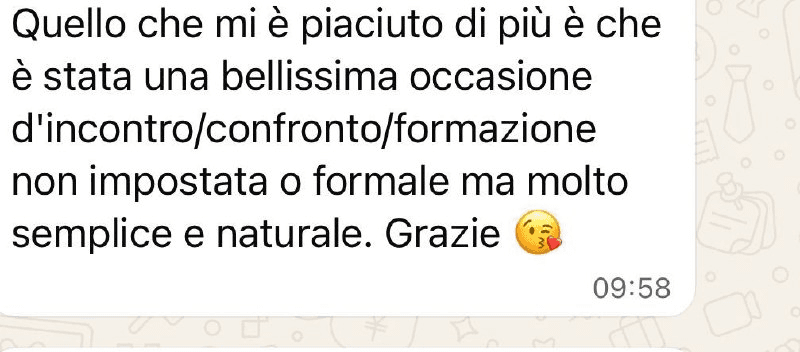 Testimonianza reale della community