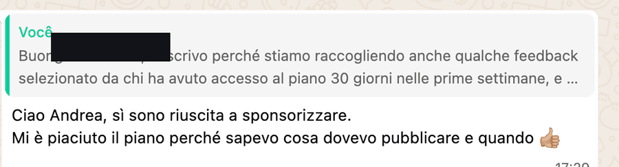 Testimonianza reale della community