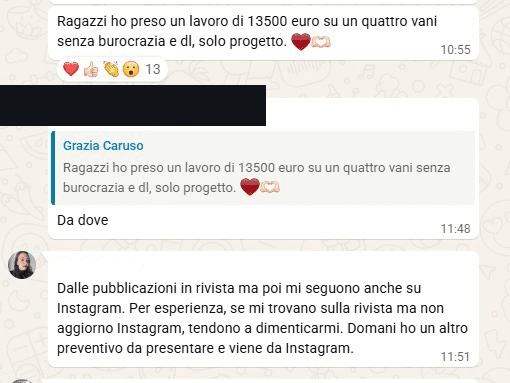 Testimonianza reale della community