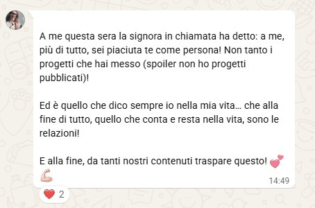 Testimonianza reale della community