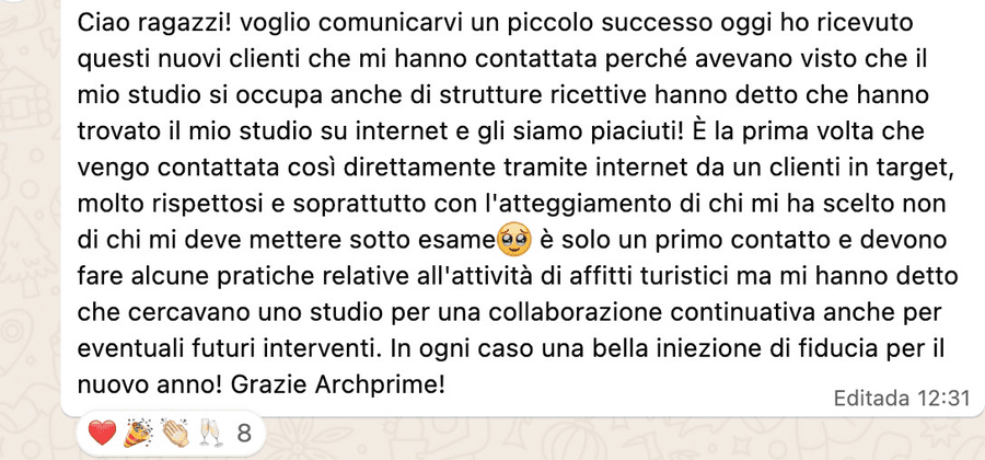 Testimonianza reale della community