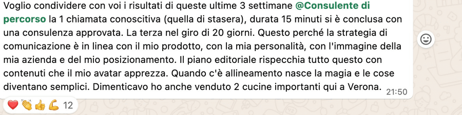 Testimonianza reale della community
