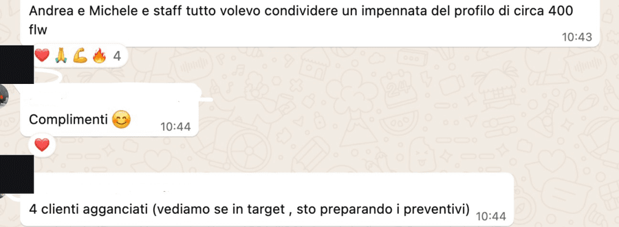 Testimonianza reale della community