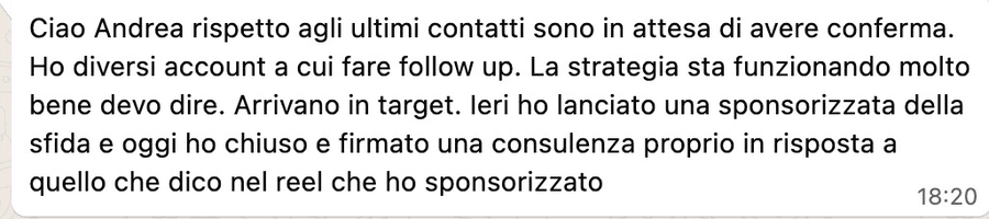Testimonianza reale della community