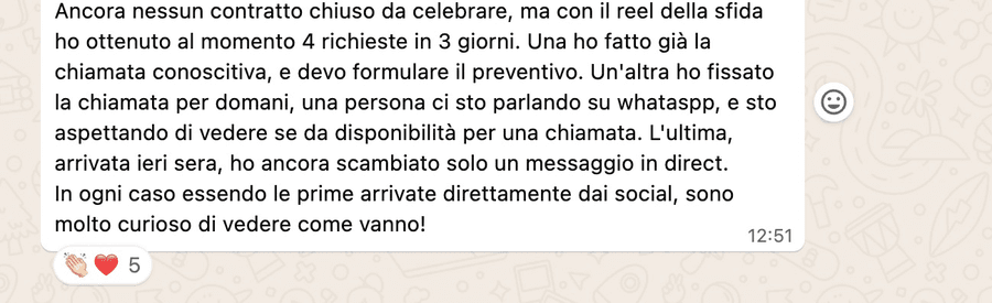 Testimonianza reale della community