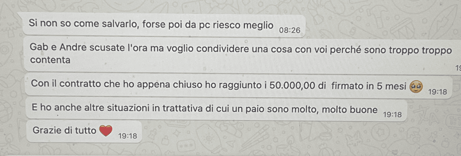 Testimonianza reale della community