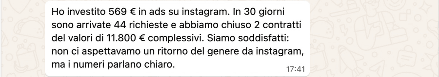 Testimonianza reale della community