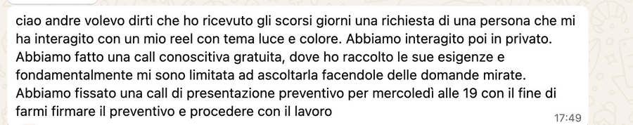 Testimonianza reale della community