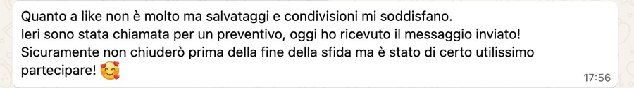 Testimonianza reale della community