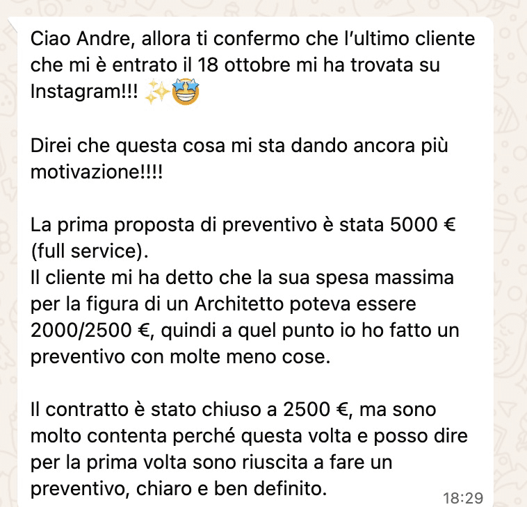 Testimonianza reale della community