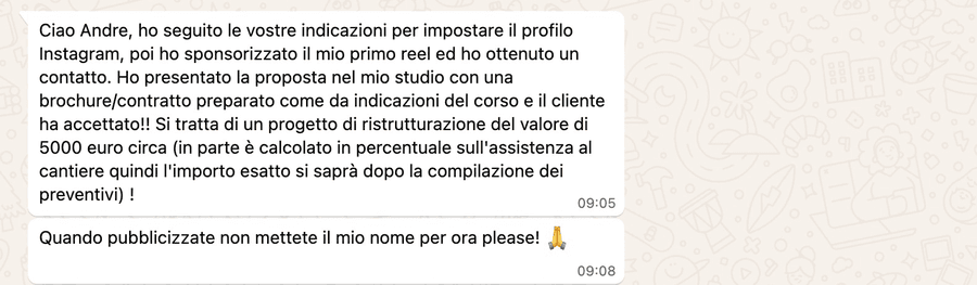 Testimonianza reale della community