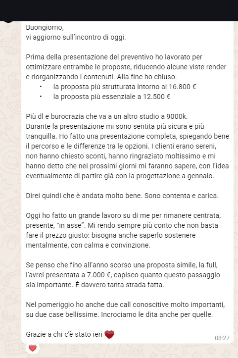 Testimonianza reale della community