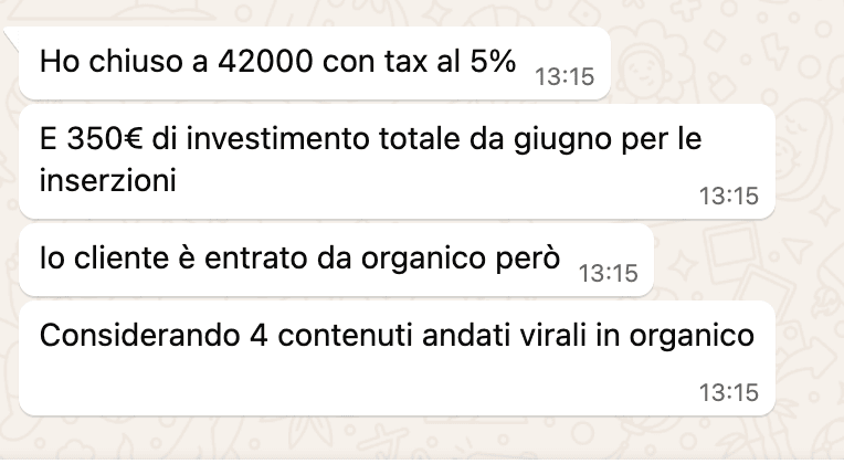 Testimonianza reale della community